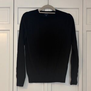 J. Crew Men’s Black Crewneck Sweater - Classic Knit